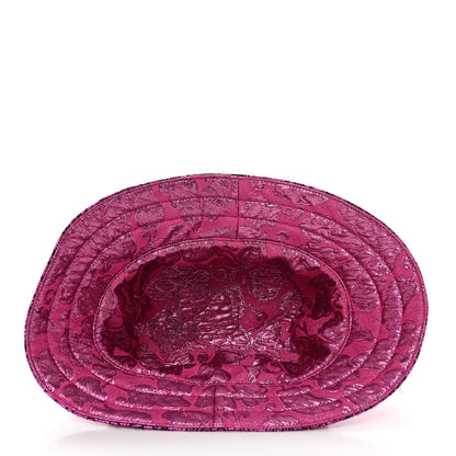 Gucci Canvas Lame GG Monogram Reversible Bucket Hat Fuxia Pink 7 of 14