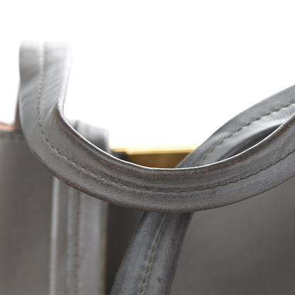 Celine Calfskin Clasp Vertical Cabas Grey 14 of 15