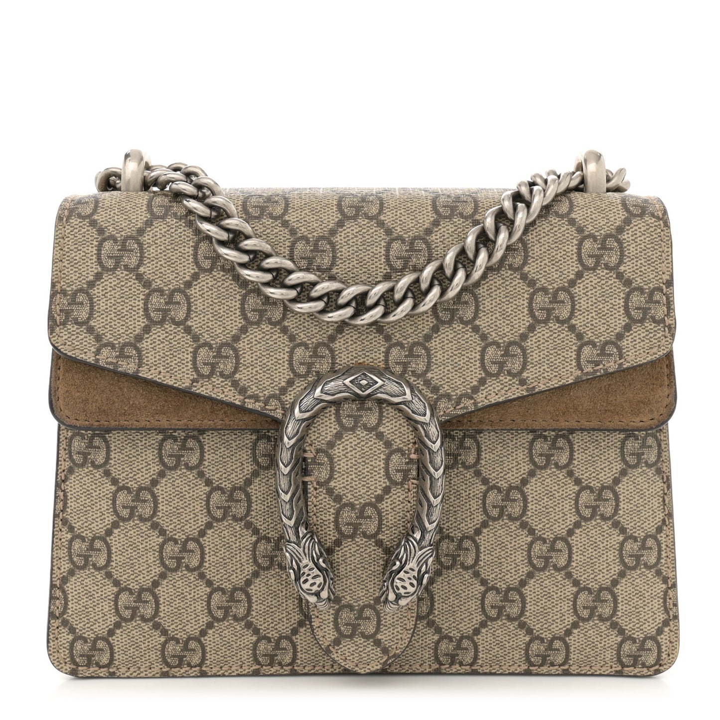 GG Supreme Monogram Mini Dionysus Shoulder Bag Taupe