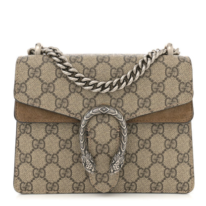 Gucci GG Supreme Monogram Mini Dionysus Shoulder Bag Taupe 1 of 12