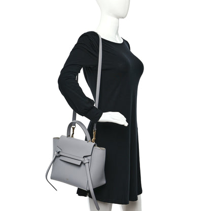 Celine Grained Calfskin Micro Belt Bag Cloud 2 of 12