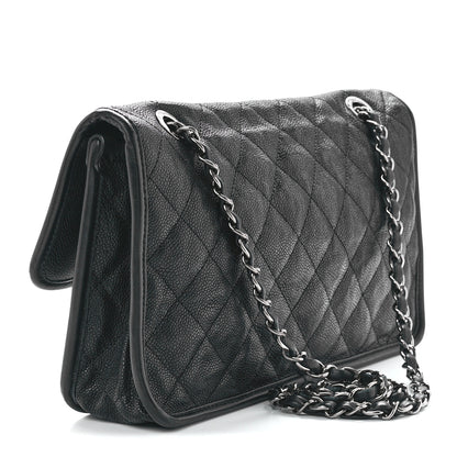 Chanel Caviar Quilted Medium French Riviera Flap Black 4 of 14