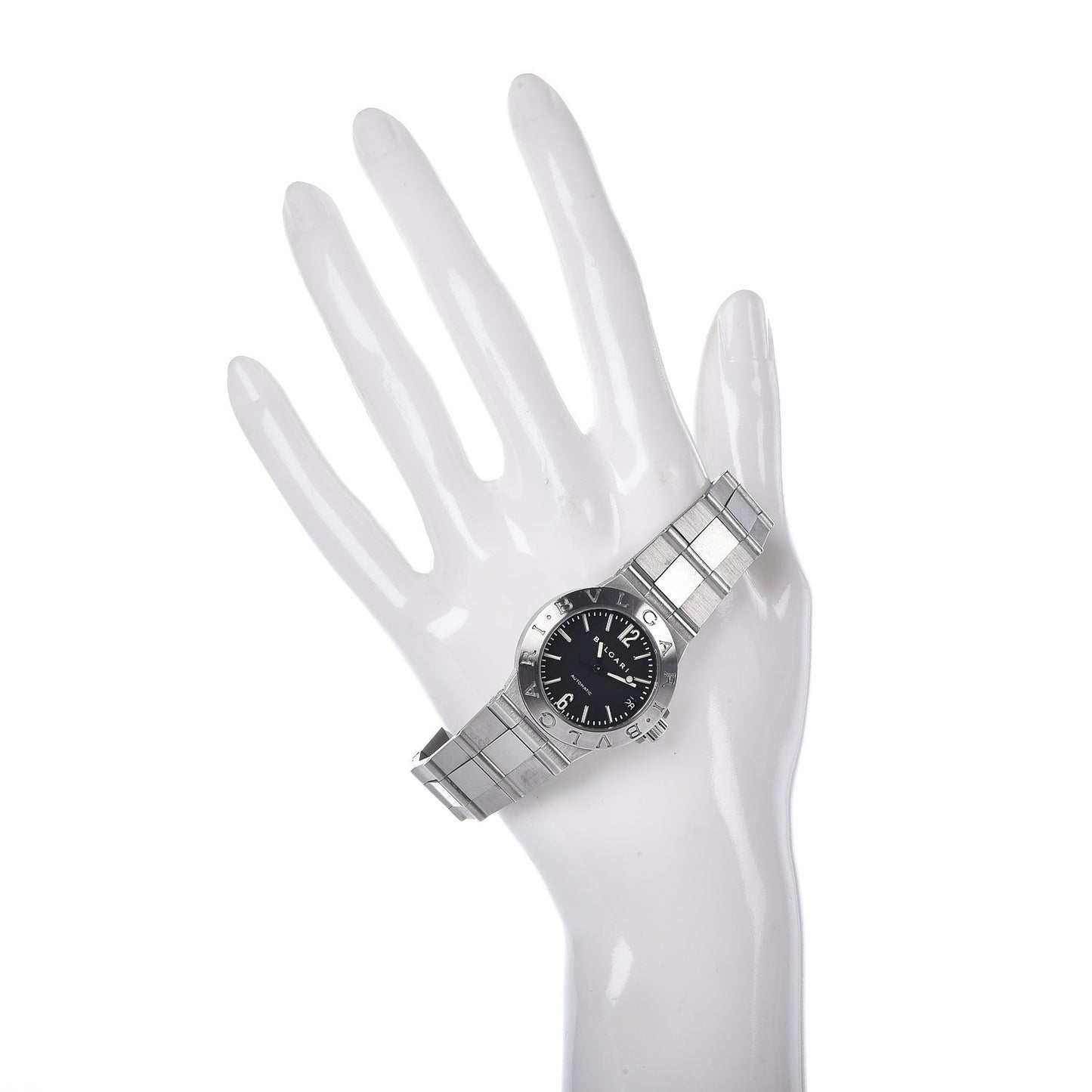 Stainless Steel 29mm Diagono Automatic Watch Black
