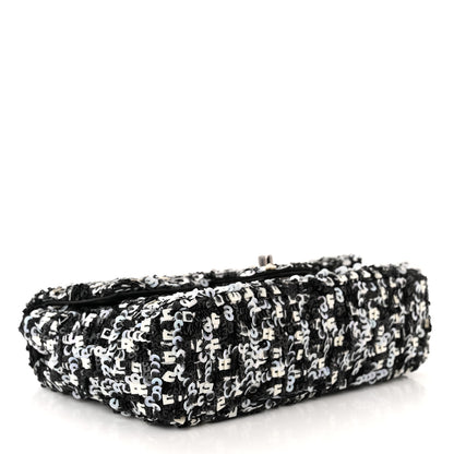 Chanel Sequin Lambskin Mini Flap Silver Black 4 of 10