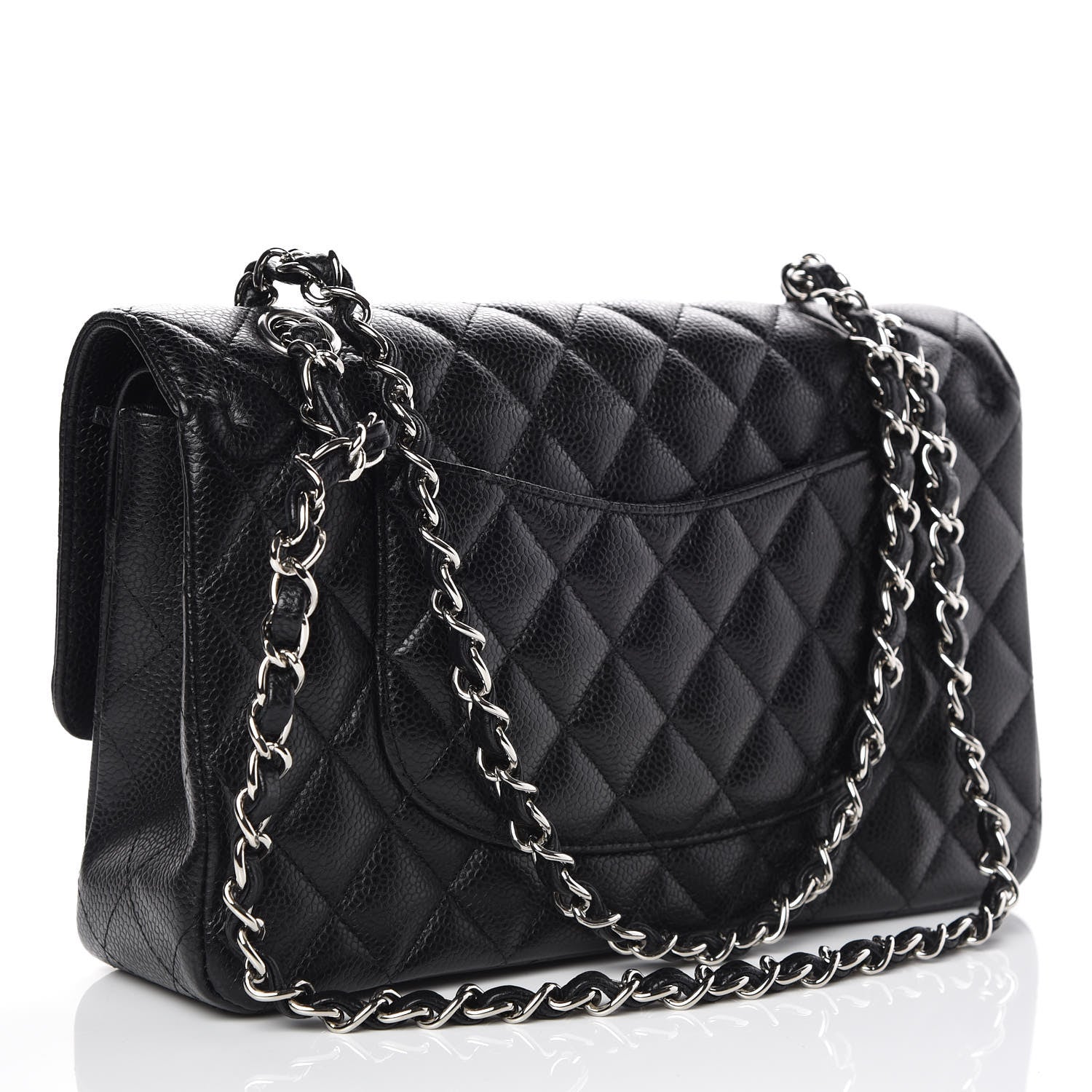 Chanel Caviar Quilted Medium Double Flap Black 3 of 10