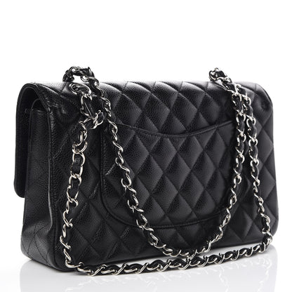 Chanel Caviar Quilted Medium Double Flap Black 3 of 10