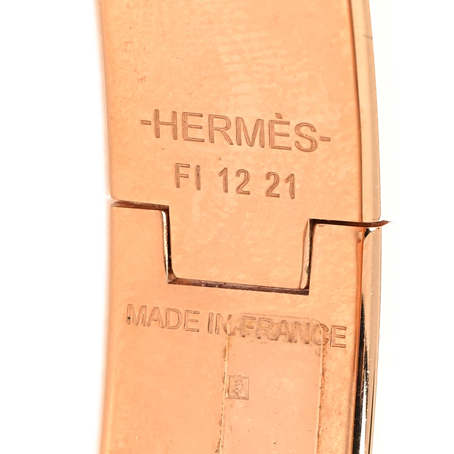 Hermes Enamel Narrow Clic Clac H Bracelet PM Rose Dragee 9 of 9