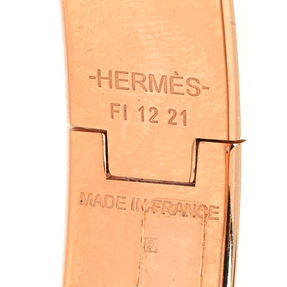 Hermes Enamel Narrow Clic Clac H Bracelet PM Rose Dragee 9 of 9