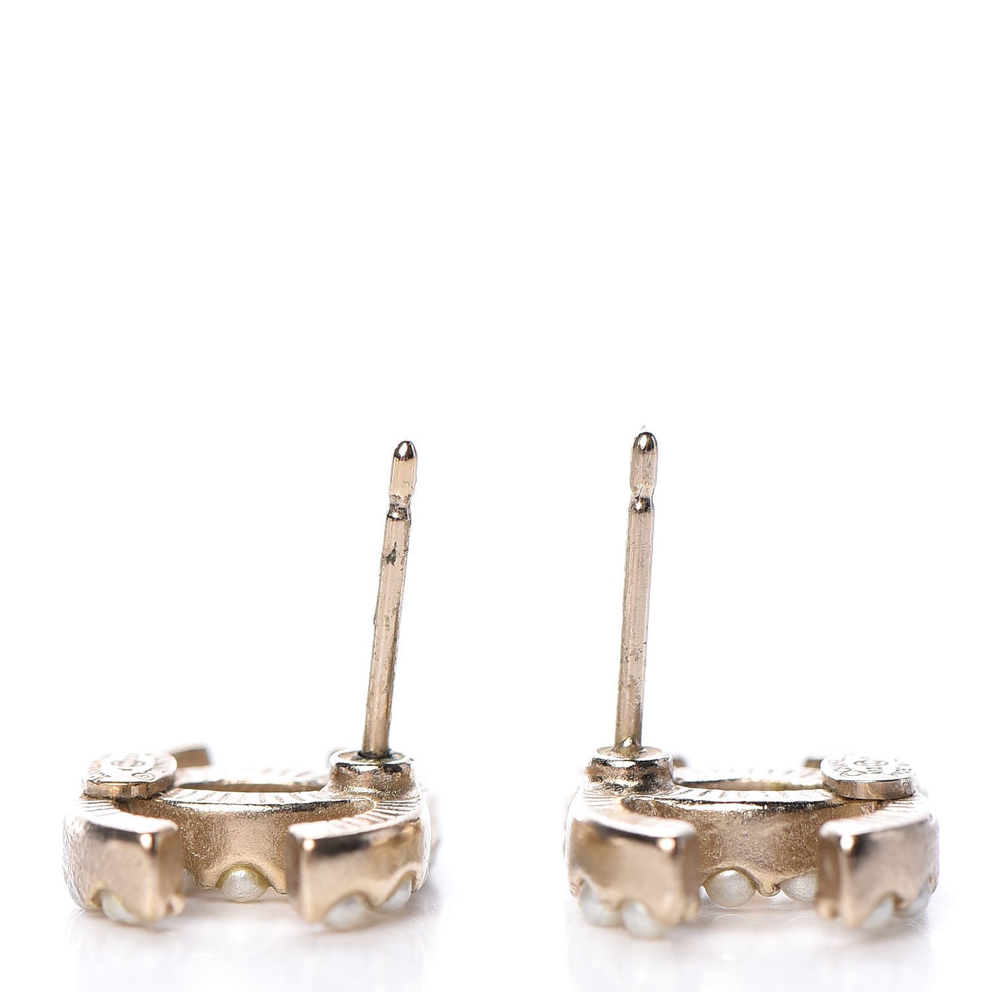Pearl CC Earrings Light Gold