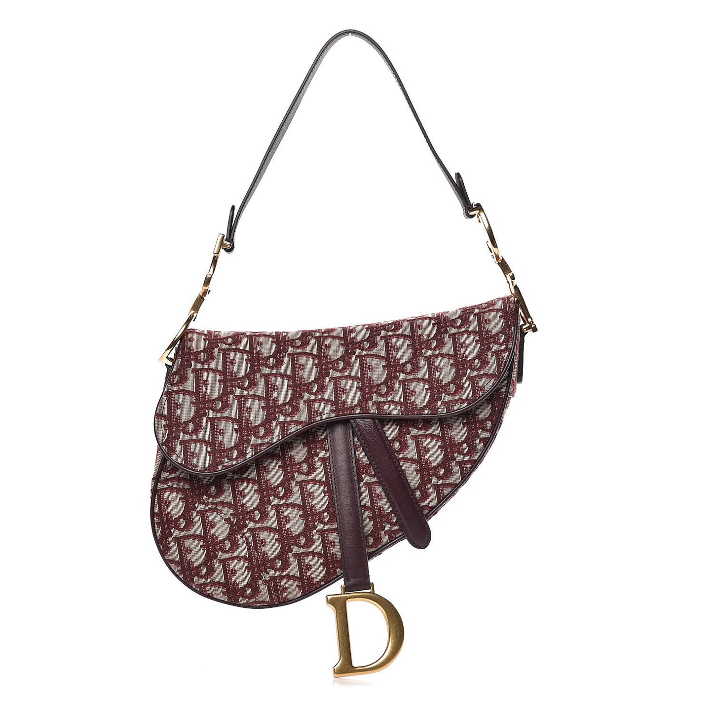 Oblique Saddle Bag Burgundy