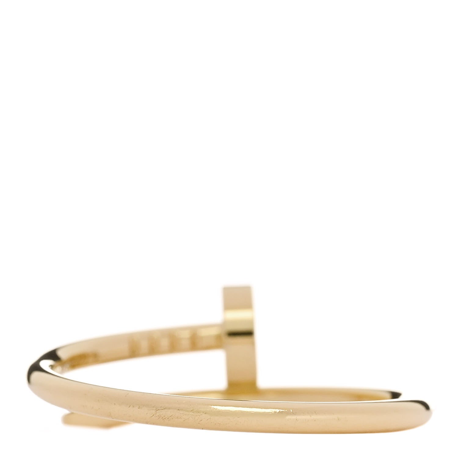 Cartier 18K Yellow Gold Small Juste Un Clou Ring 61 9.5 3 of 6