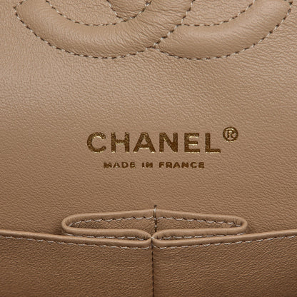 Chanel Caviar Quilted Medium Double Flap Beige 7 of 8