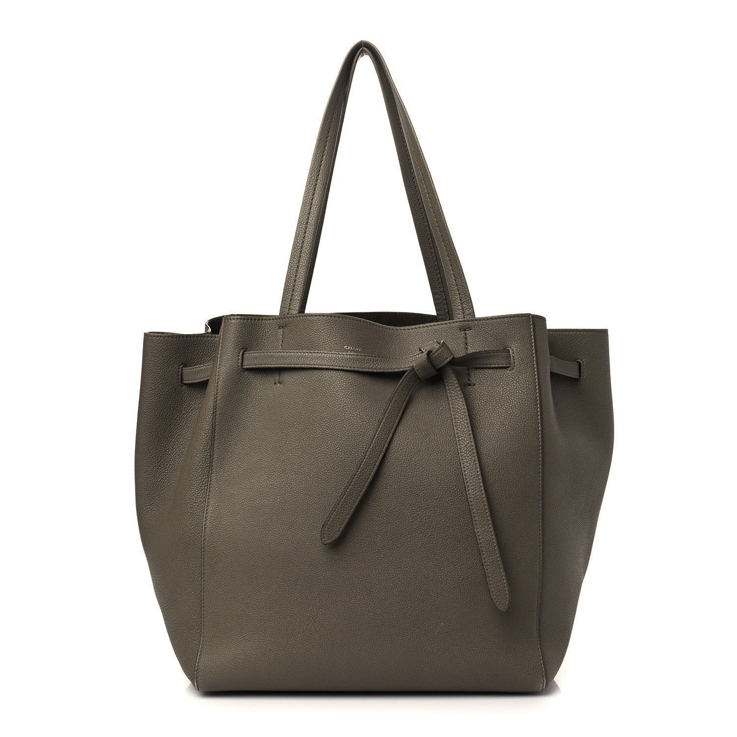 Celine Soft Grained Calfskin Small Belt Cabas Phantom Taupe 1 of 10