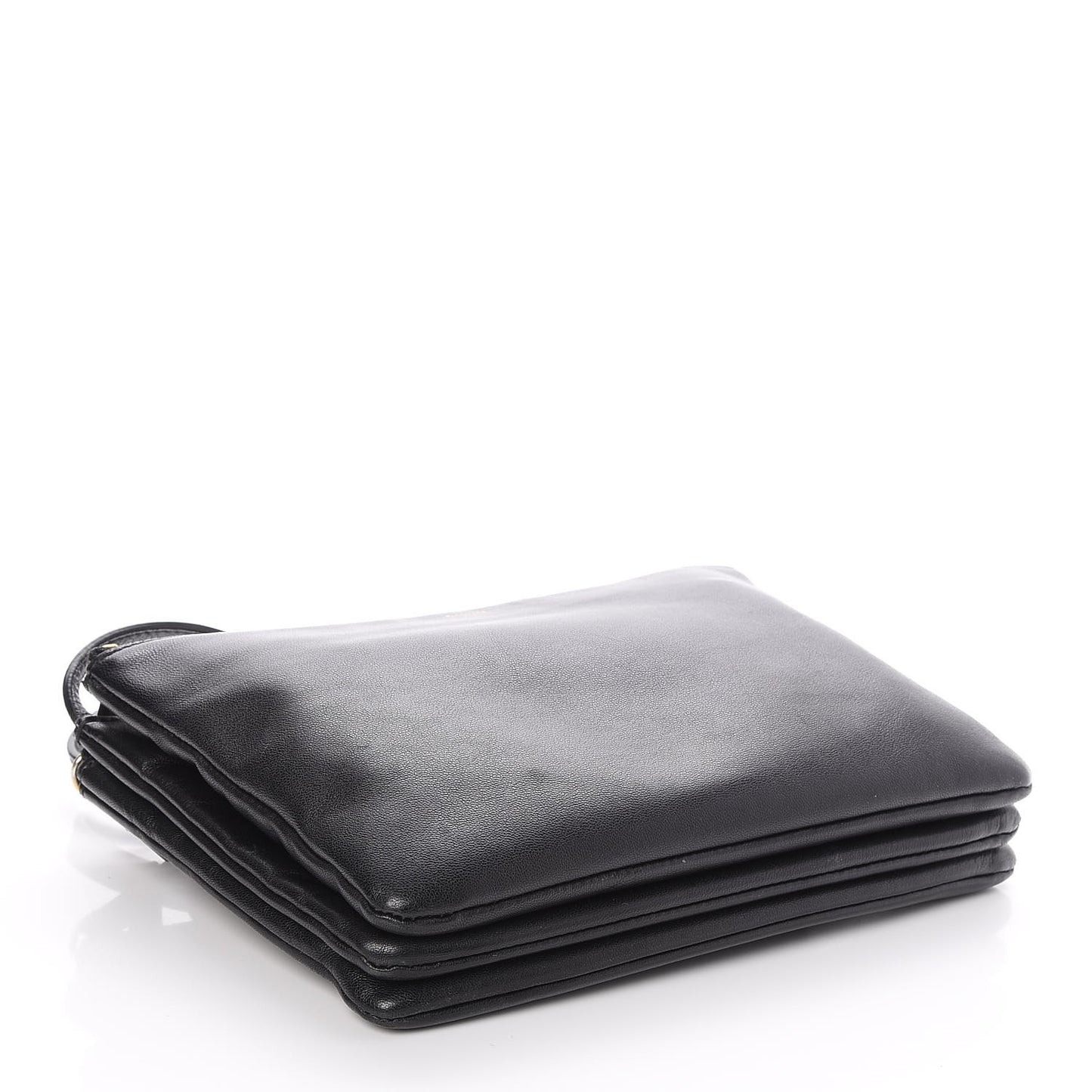 Lambskin Small Trio Crossbody Bag Black