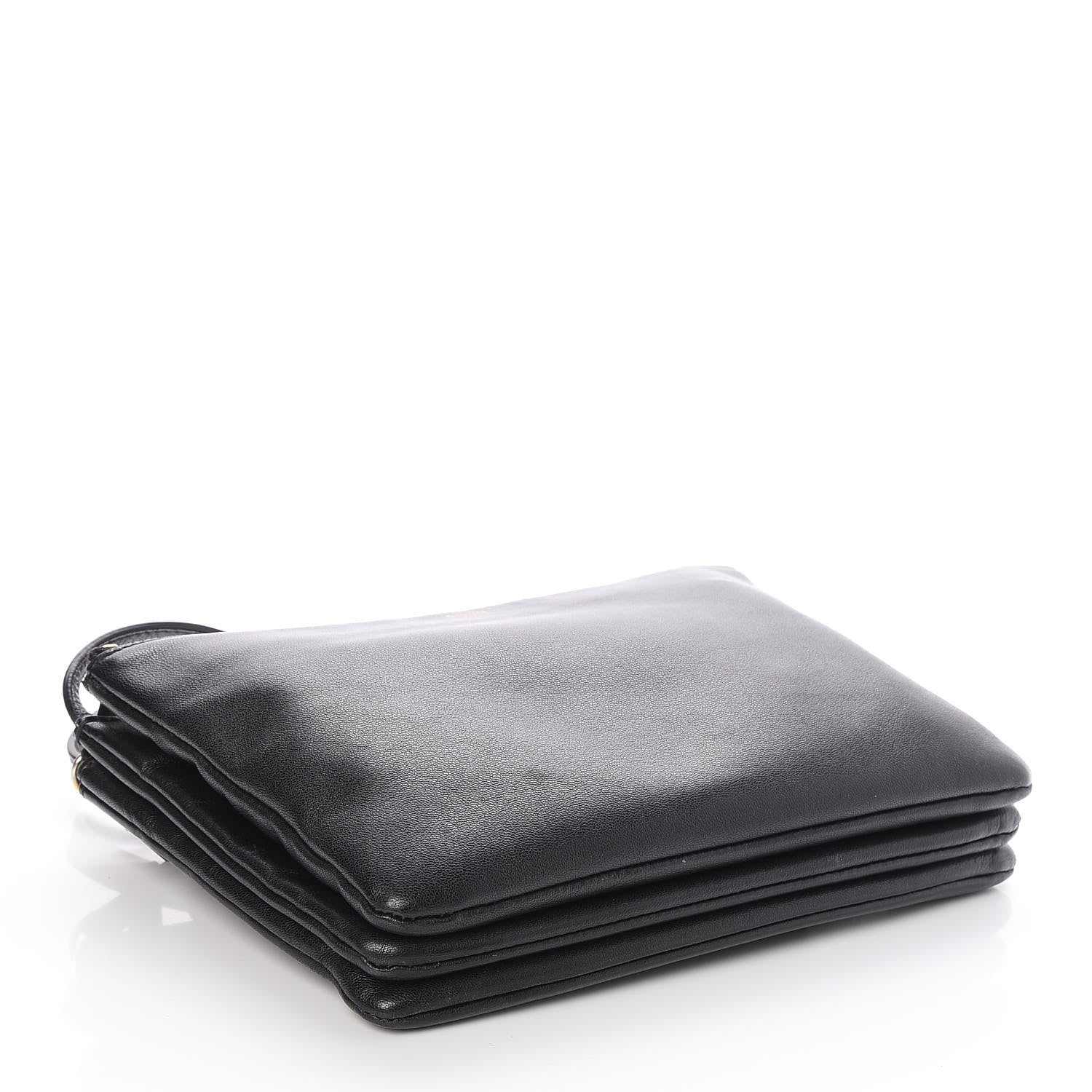 Celine Lambskin Small Trio Crossbody Bag Black 4 of 7