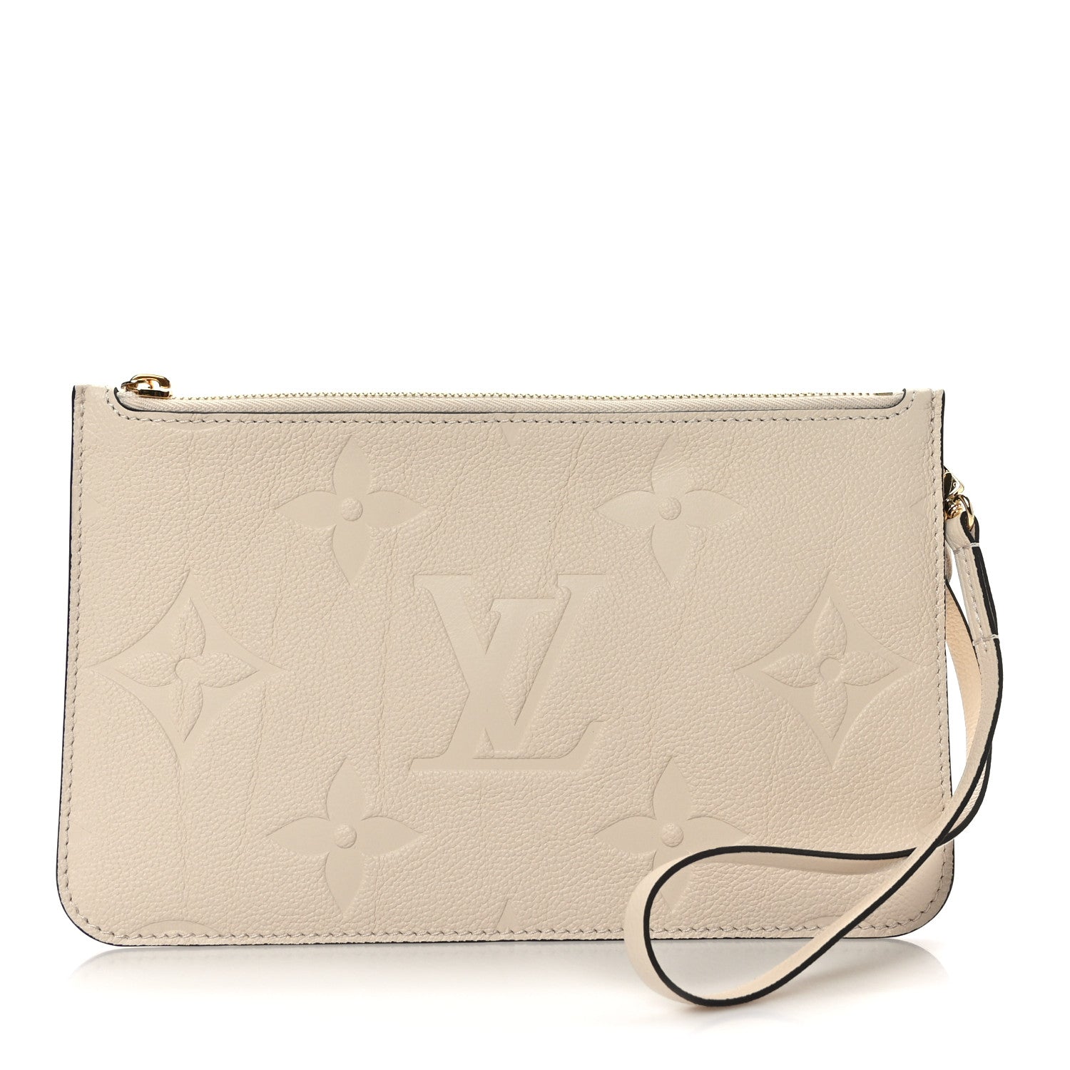 Louis Vuitton Empreinte Monogram Giant Neverfull MM Pochette Cream 1 of 6