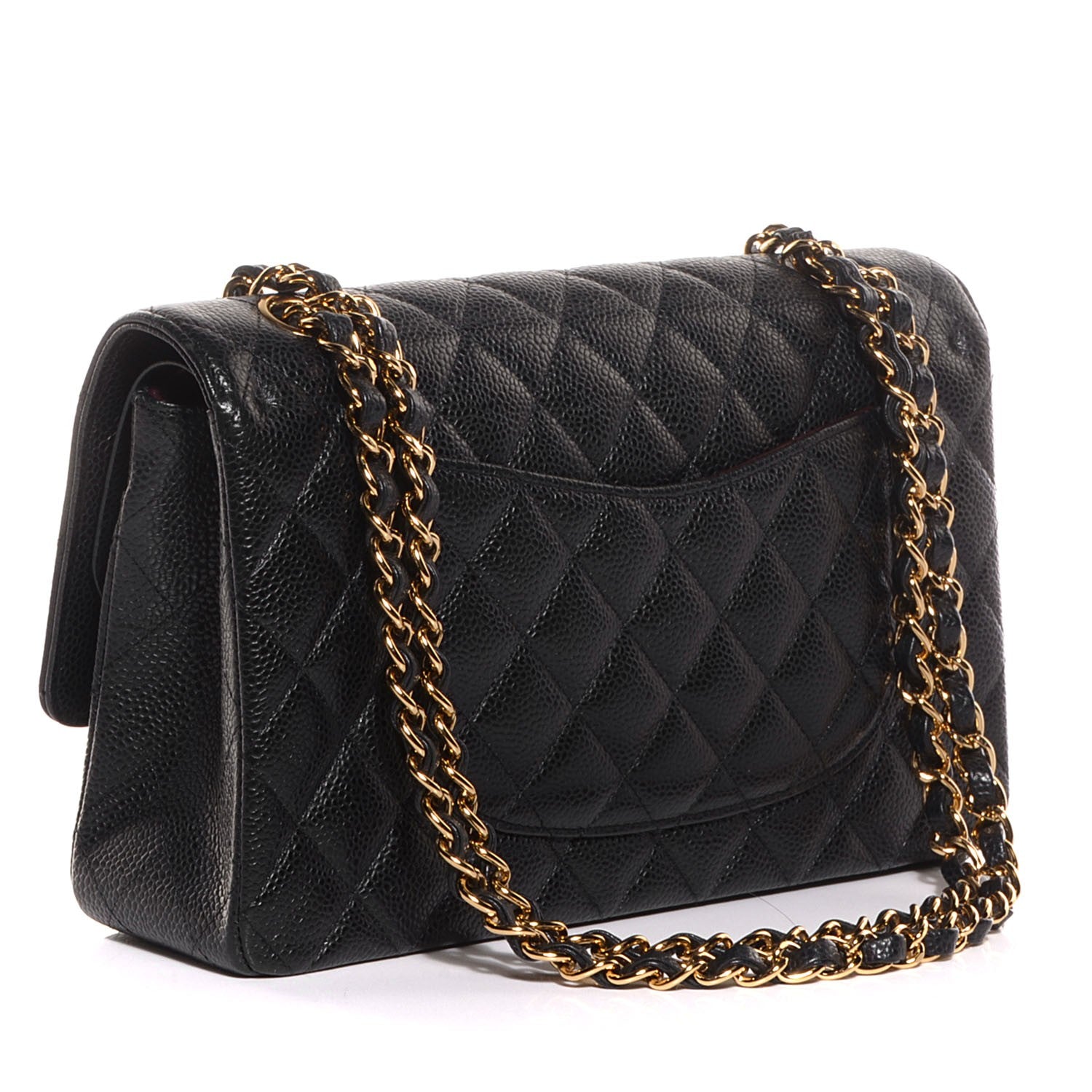 Chanel Caviar Quilted Medium Double Flap Black 3 of 8