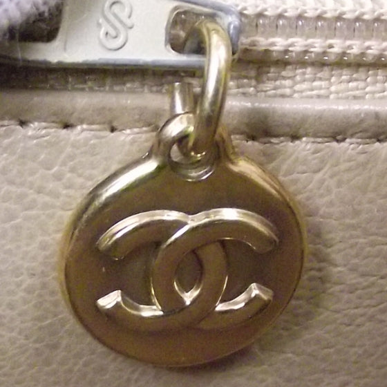 Chanel Lambskin Medallion Tote Beige 9 of 13