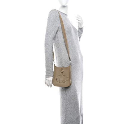 Hermes Taurillon Clemence Amazone Evelyne TPM Beige Marfa 2 of 12