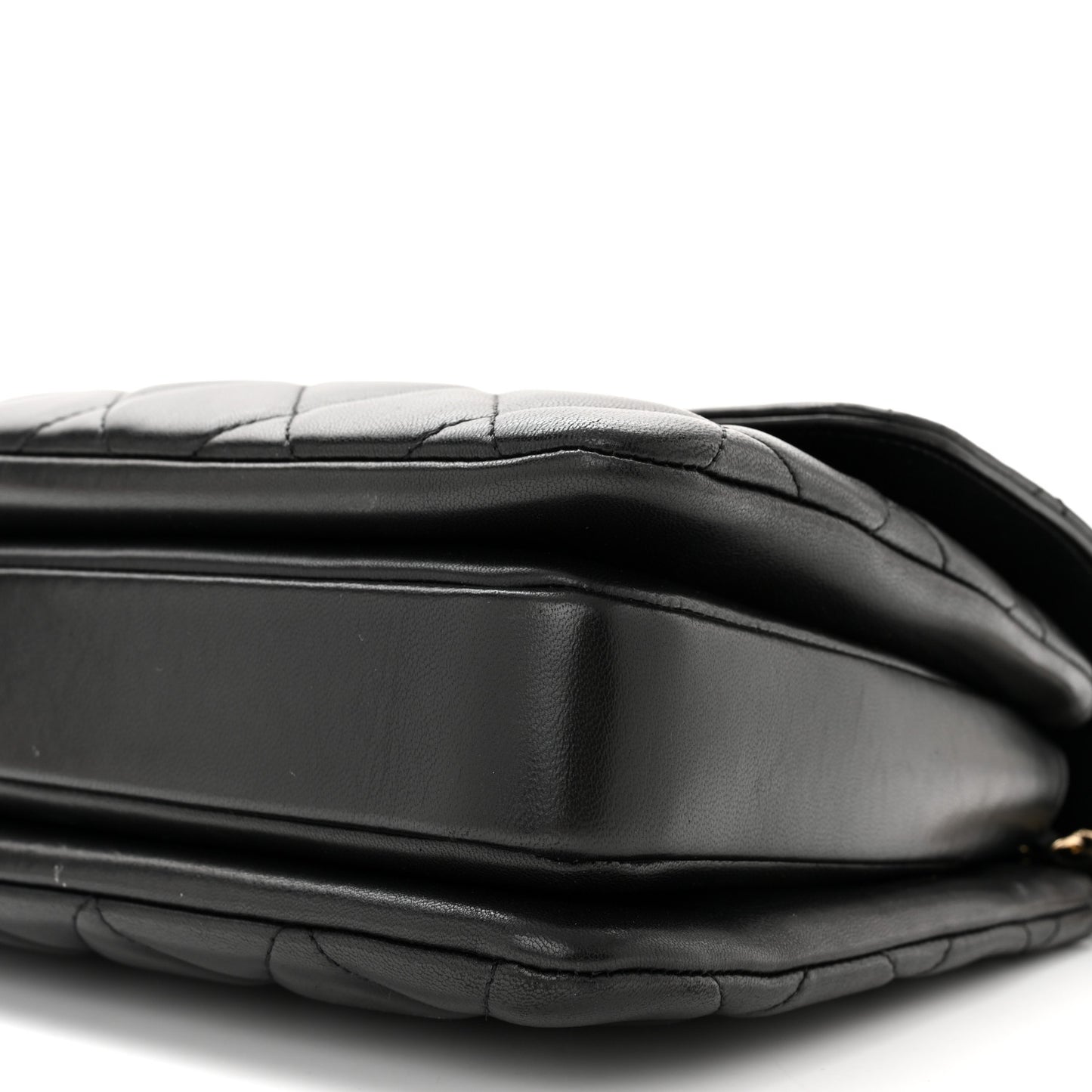 Lambskin Quilted Medium Trendy CC Flap Dual Handle Bag Black