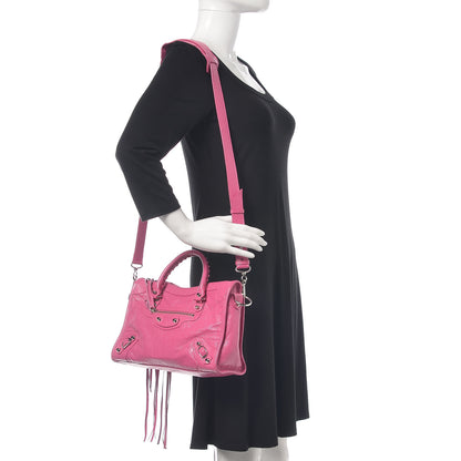 Balenciaga Agneau Classic Silver Hardware S City Rose Flamingo 2 of 15