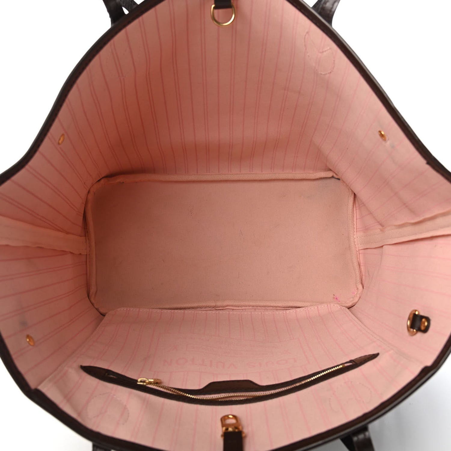 Louis Vuitton Damier Ebene Neo Neverfull MM Rose Ballerine 4 of 4