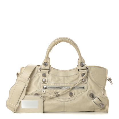 Balenciaga Agneau Giant 21 Silver Hardware Part Time Natural 1 of 20