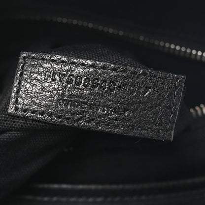 Saint Laurent Canvas Rive Gauche City Backpack White Black 7 of 10