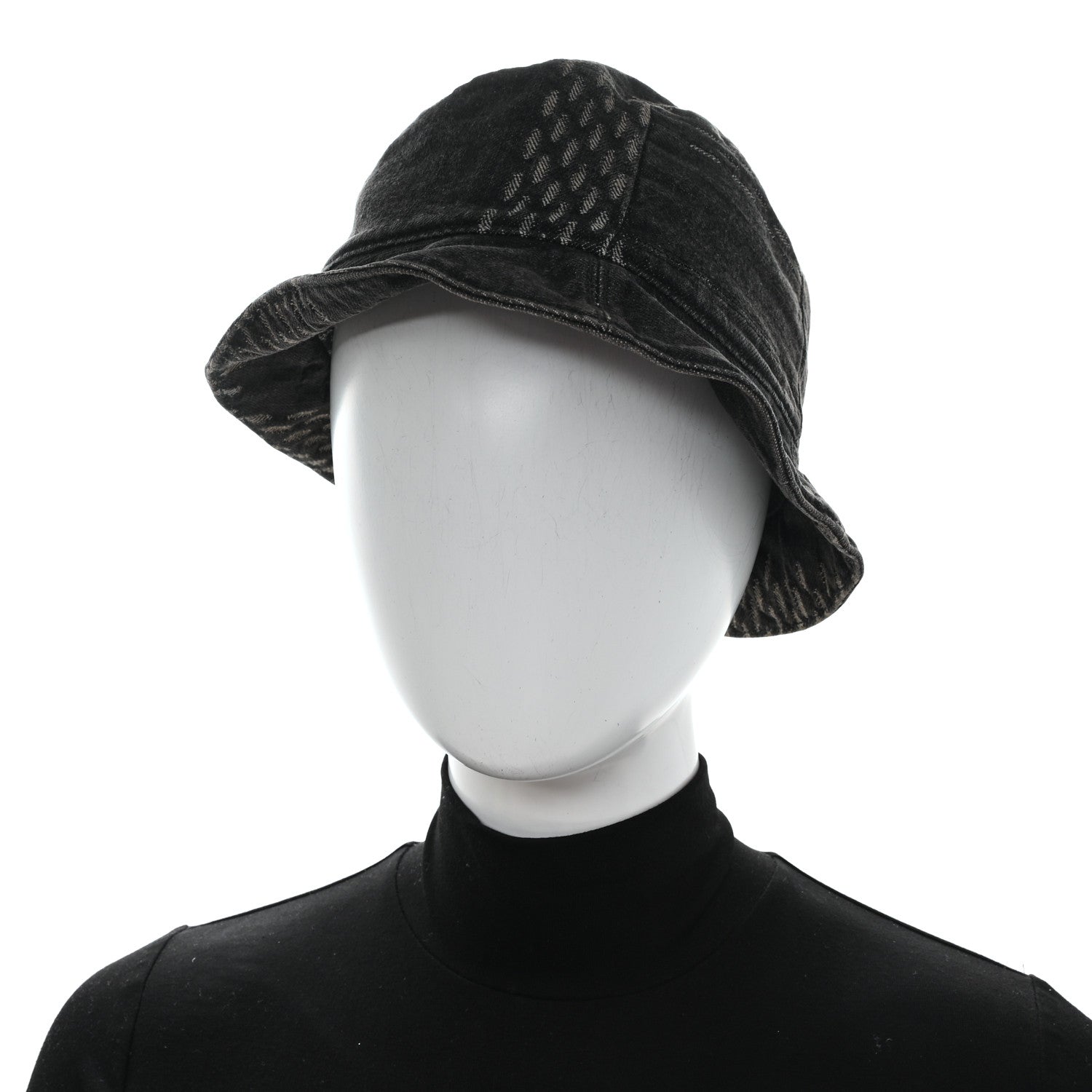 Louis Vuitton x NIGO Monogram Giant Denim Giant Damier Wave Sun Hat 60 Gray 2 of 8