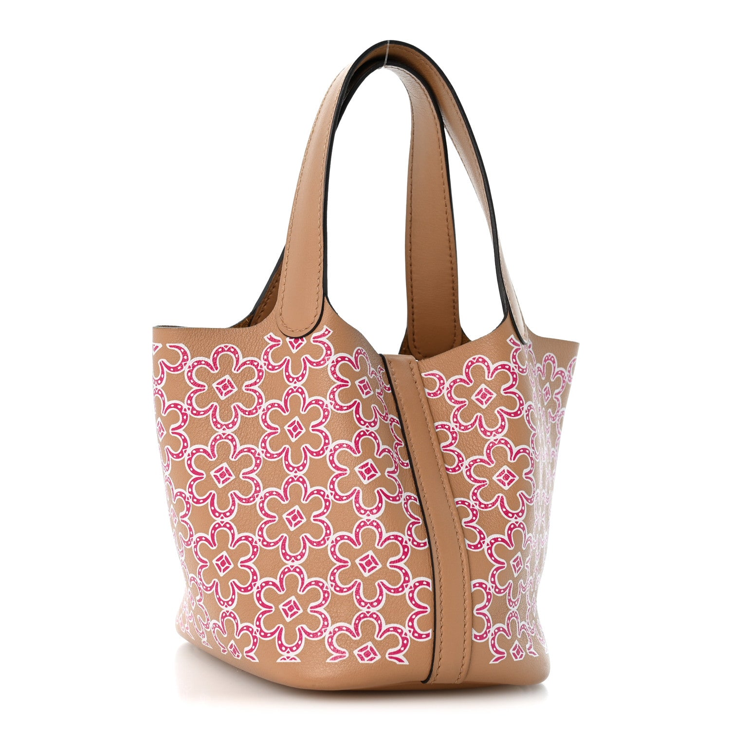 Hermes Swift Micro Lucky Daisy Picotin Lock Chai Rose White 3 of 13