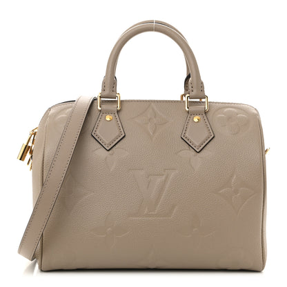 Louis Vuitton Empreinte Monogram Giant Speedy Bandouliere 25 Tourterelle 1 of 11