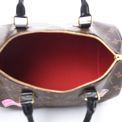 Louis Vuitton Monogram My World Tour Speedy Bandouliere 30 Black 5 of 10