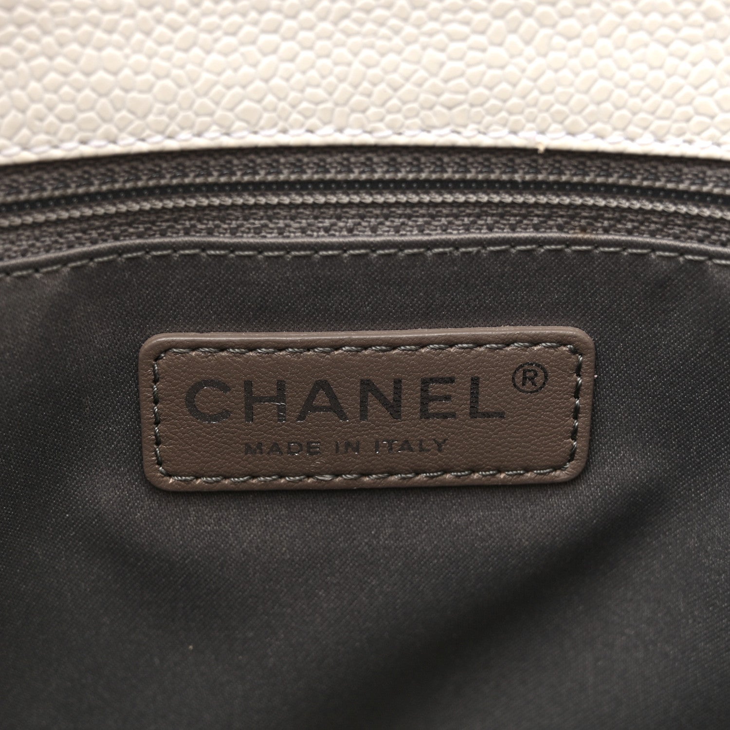 Chanel Caviar Quilted Grand Shopping Tote GST White 6 of 14