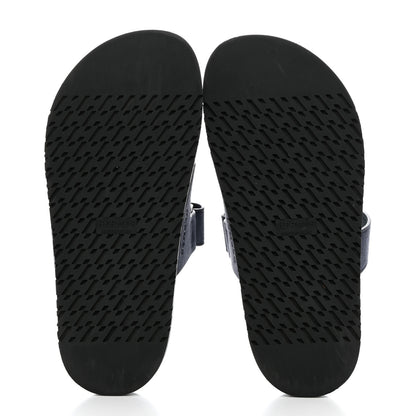 Hermes Suede Goatskin Womens Chypre Sandals 36.5 Bleu Celeste 5 of 9