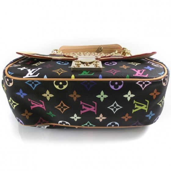 Louis Vuitton Monogram Multicolor Gracie MM Black 4 of 8