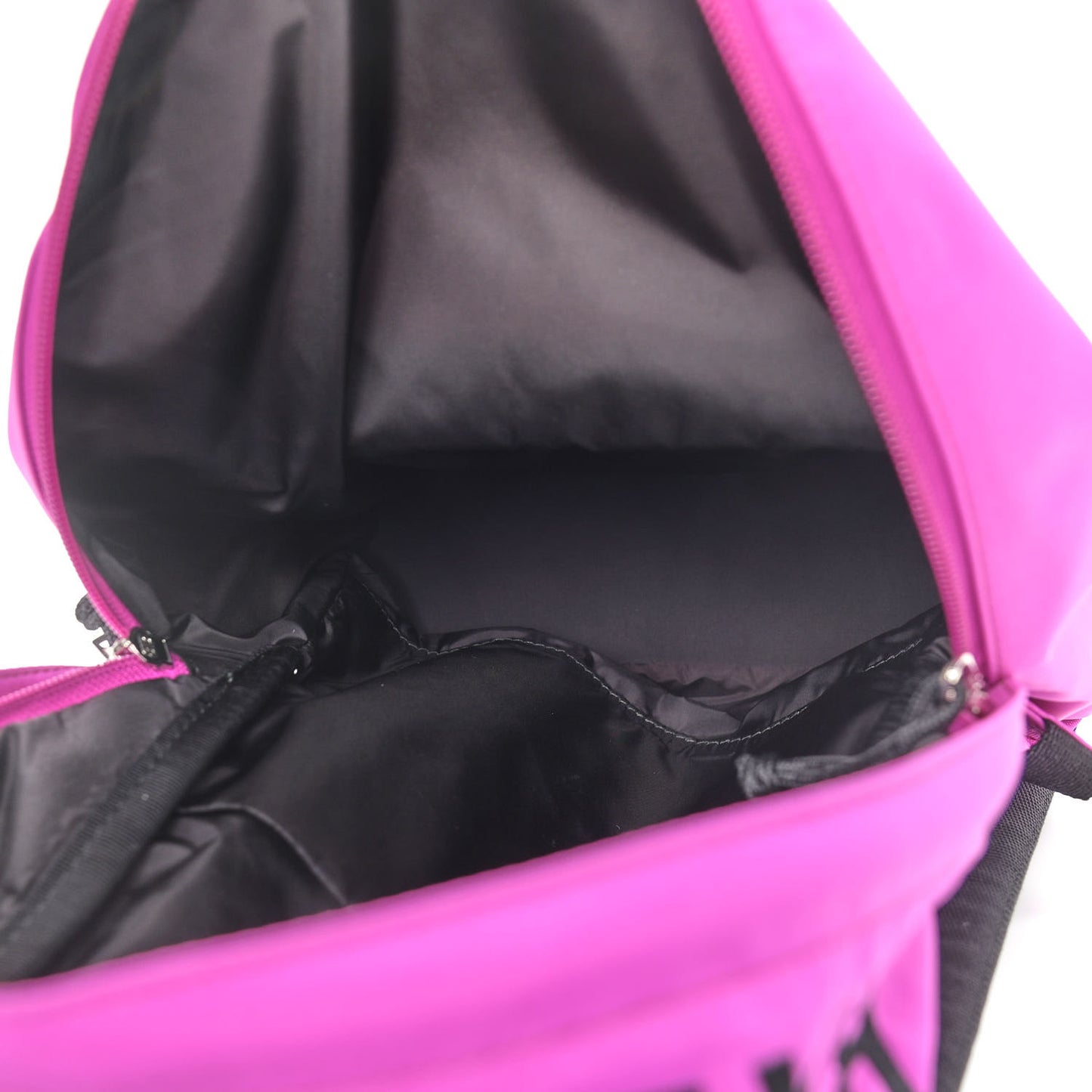 Sport Nylon Logo Embroidered S Wheel Backpack Fuchsia Black