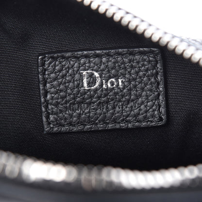 Christian Dior HOMME Grained Calfskin Mens Roller Pouch Black 6 of 9