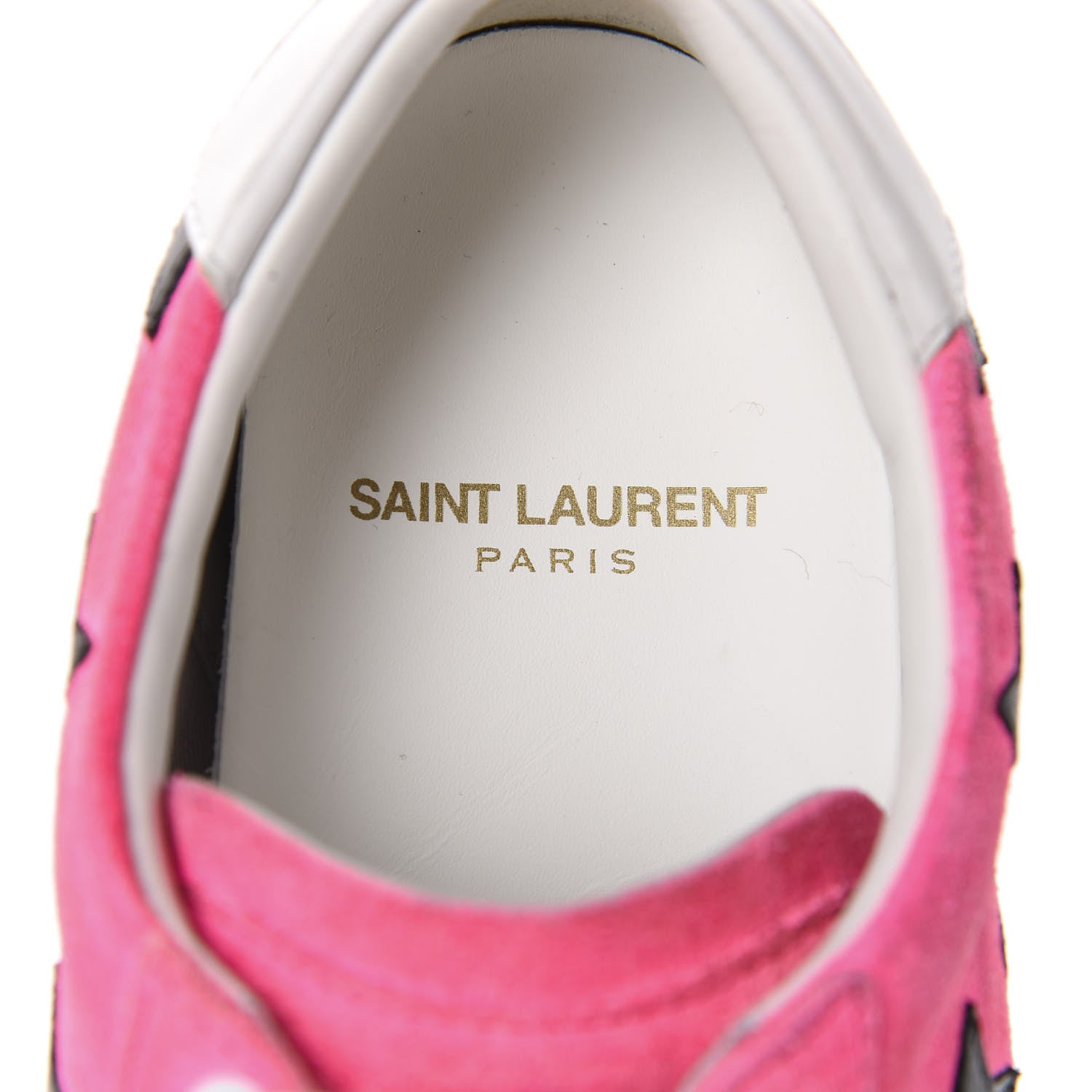 Saint Laurent Suede Star Court Sneakers 36 Pink Black 7 of 11