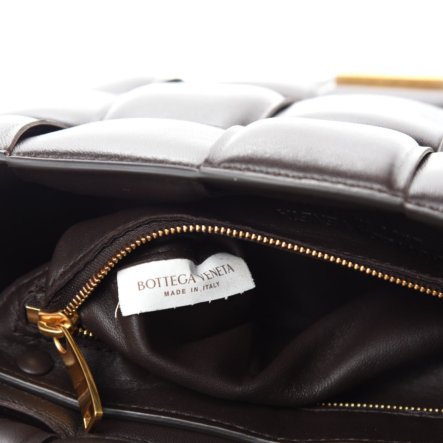 Bottega Veneta Lambskin Maxi Intreccio Padded Chain Cassette Crossbody Bag Black 10 of 12