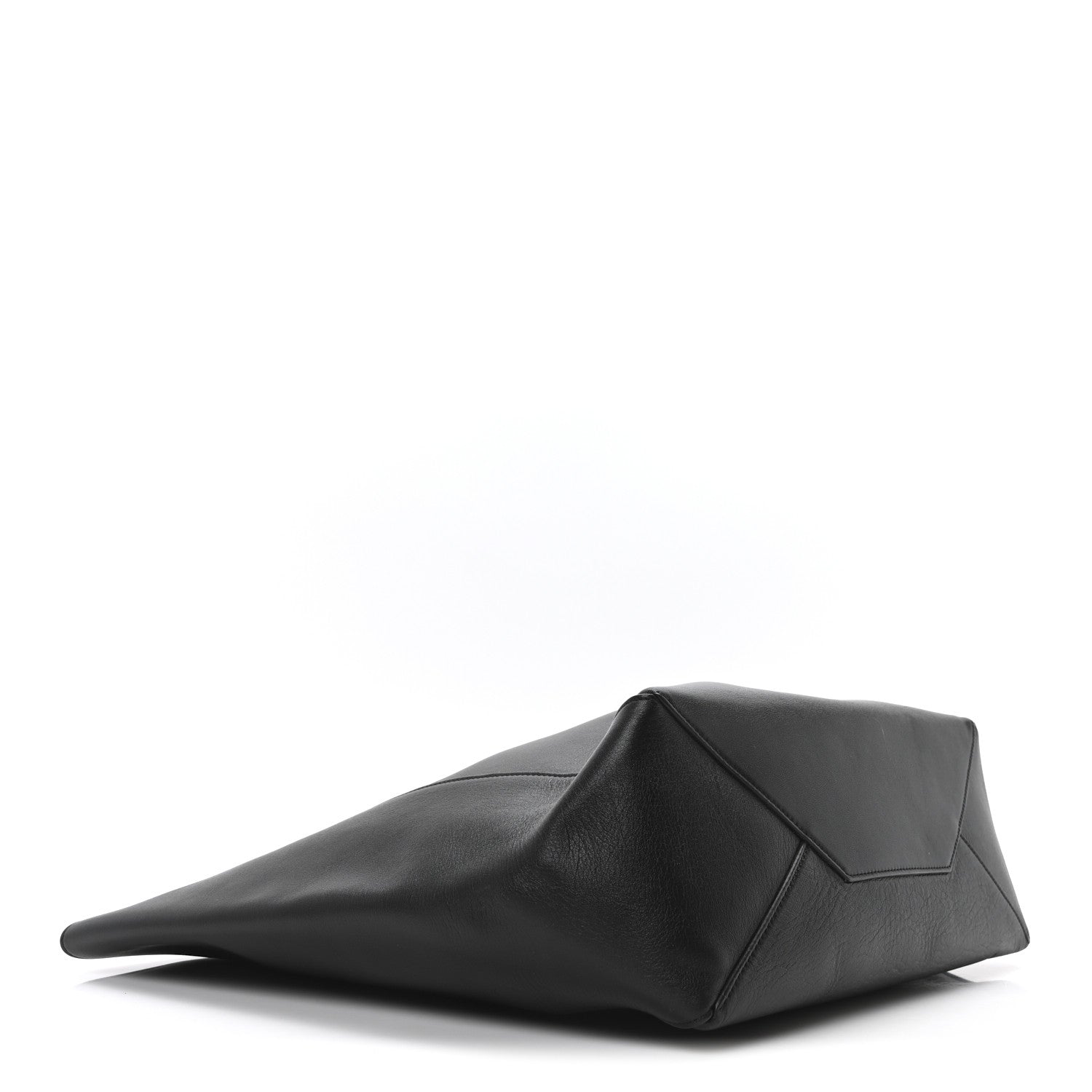 Celine Calfskin Clasp Horizontal Cabas Black 4 of 10