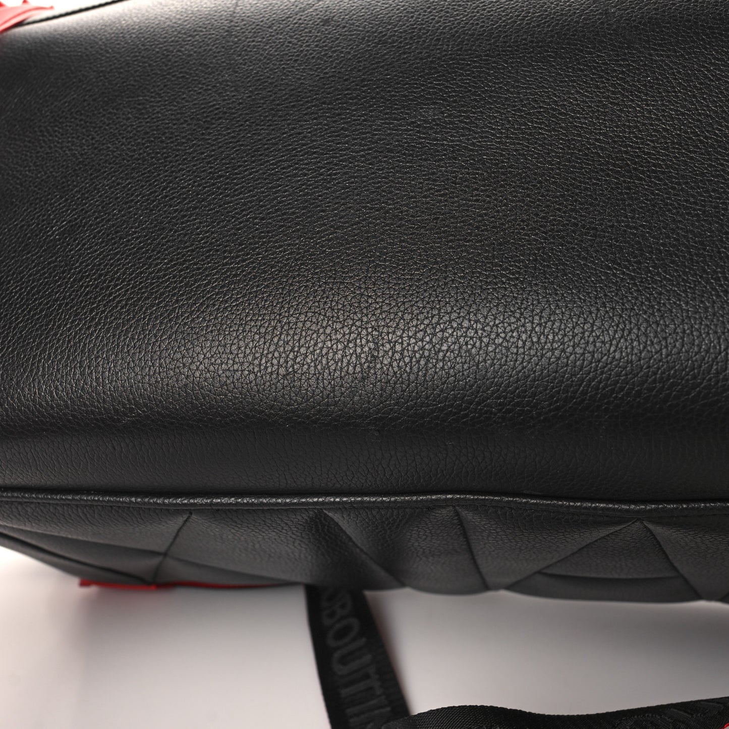 Calfskin Sneakender Studded Duffle Bag Black