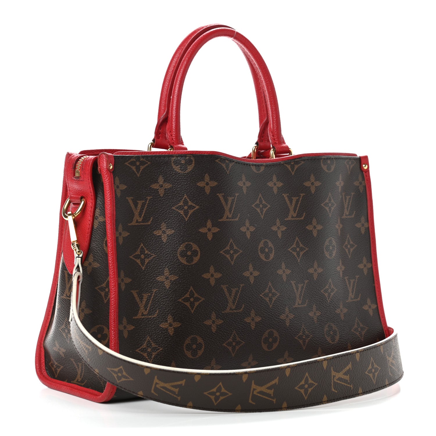 Louis Vuitton Monogram Popincourt PM Red 3 of 11