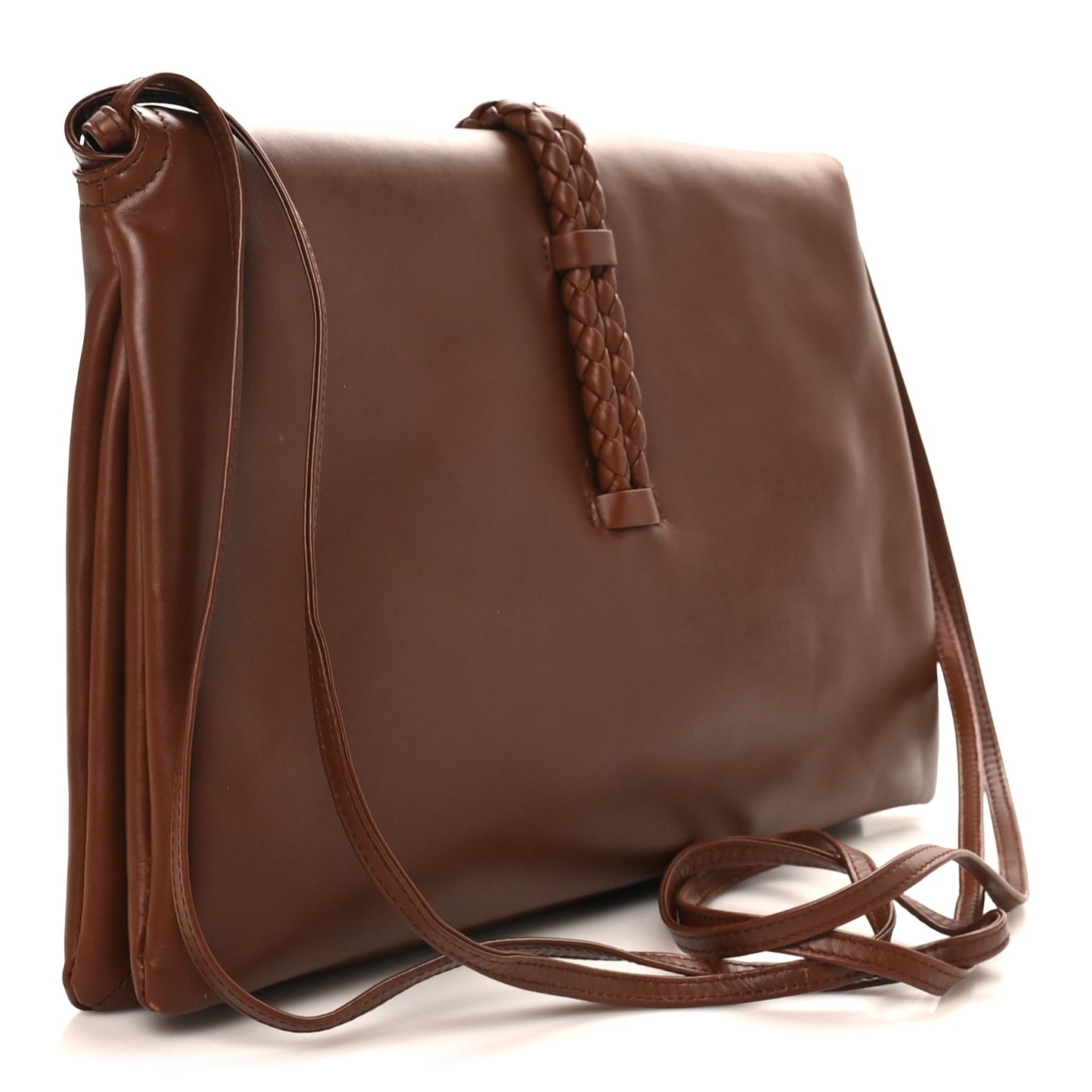 Smooth Calfskin Medium Liberta Shoulder Bag Sapele