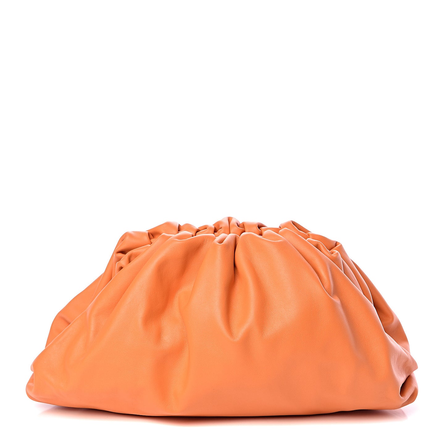 Smooth Butter Calf The Pouch Oversized Clutch Light Orange