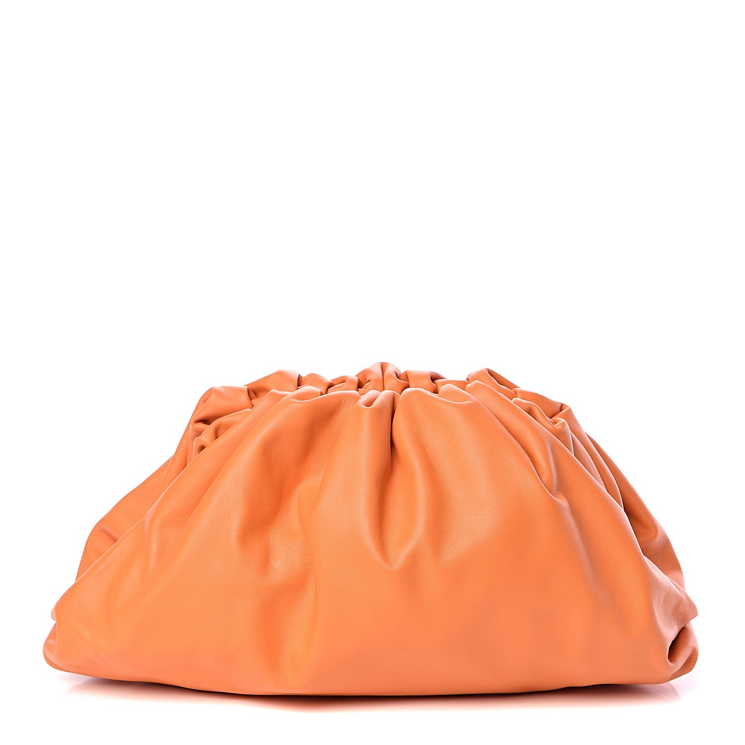 Bottega Veneta Smooth Butter Calf The Pouch Oversized Clutch Light Orange 1 of 9