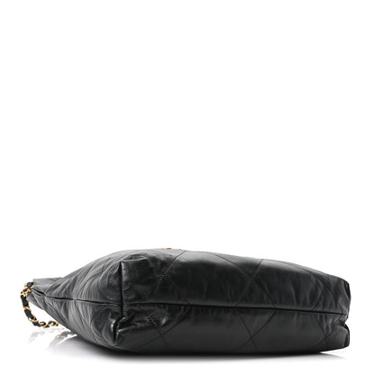 Chanel Shiny Calfskin Quilted Small Chanel 22 Black 6 of 19