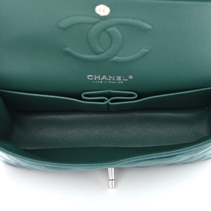 Chanel Caviar Quilted Medium Double Flap Dark Turquoise 5 of 12