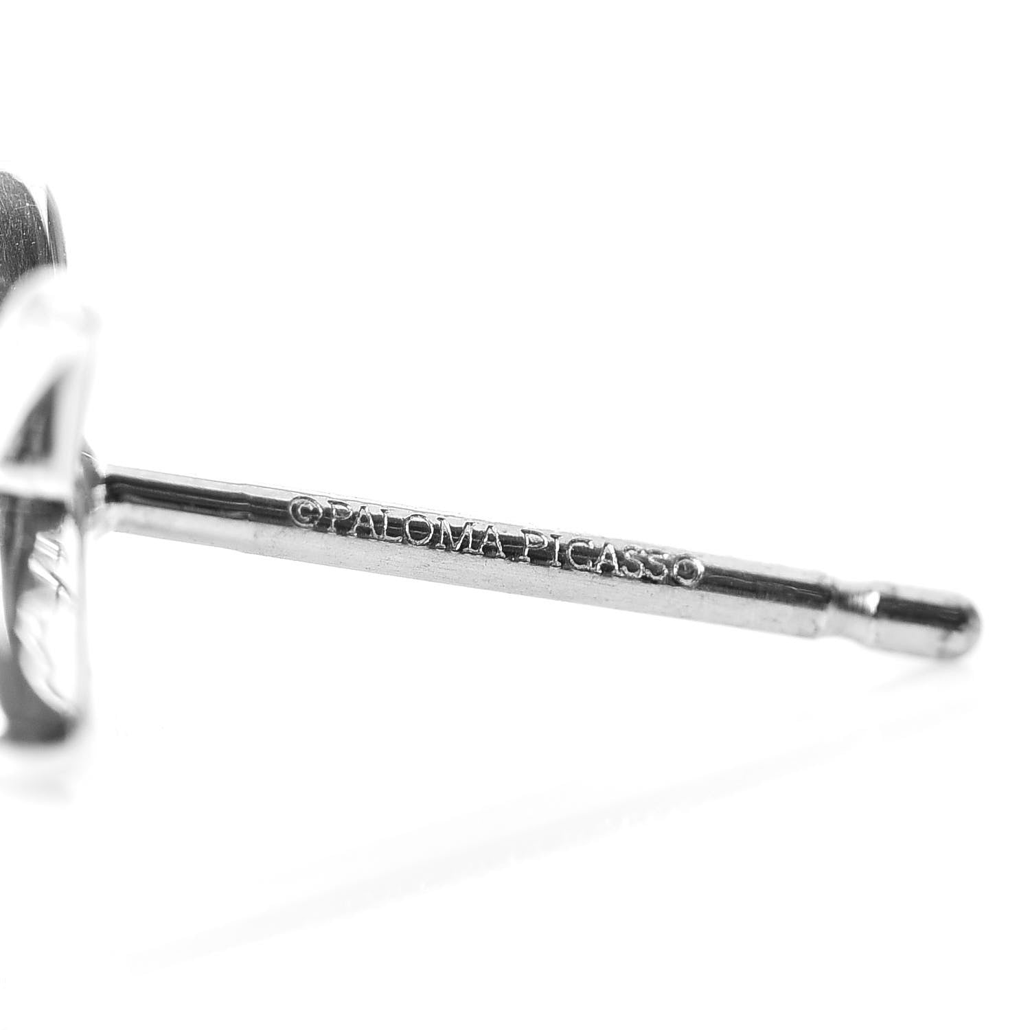 Tiffany Sterling Silver Small Paloma Picasso Graffiti X Stud Earrings 5 of 5