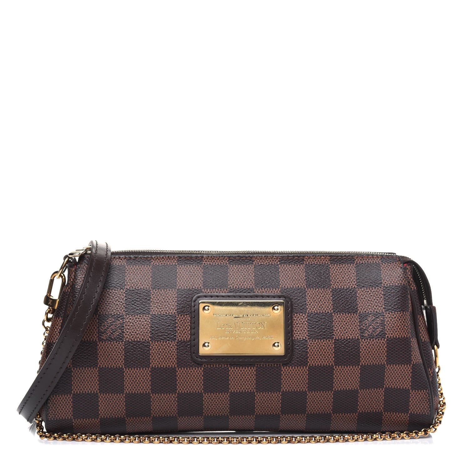 Louis Vuitton Damier Ebene Eva Clutch 1 of 10