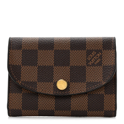 Louis Vuitton Damier Ebene Rosalie Coin Purse Rose Ballerine 1 of 6